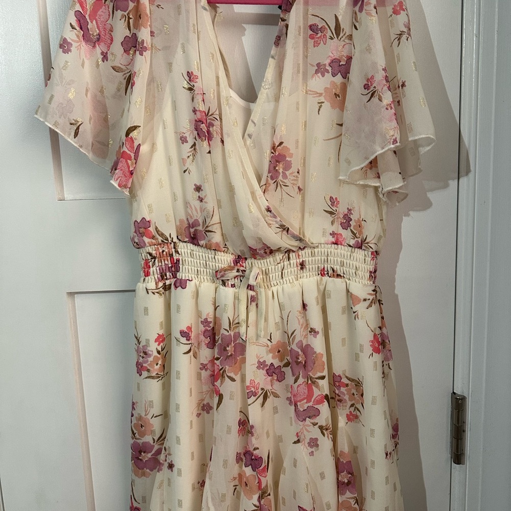 Zunie Pink Floral Casual Dress